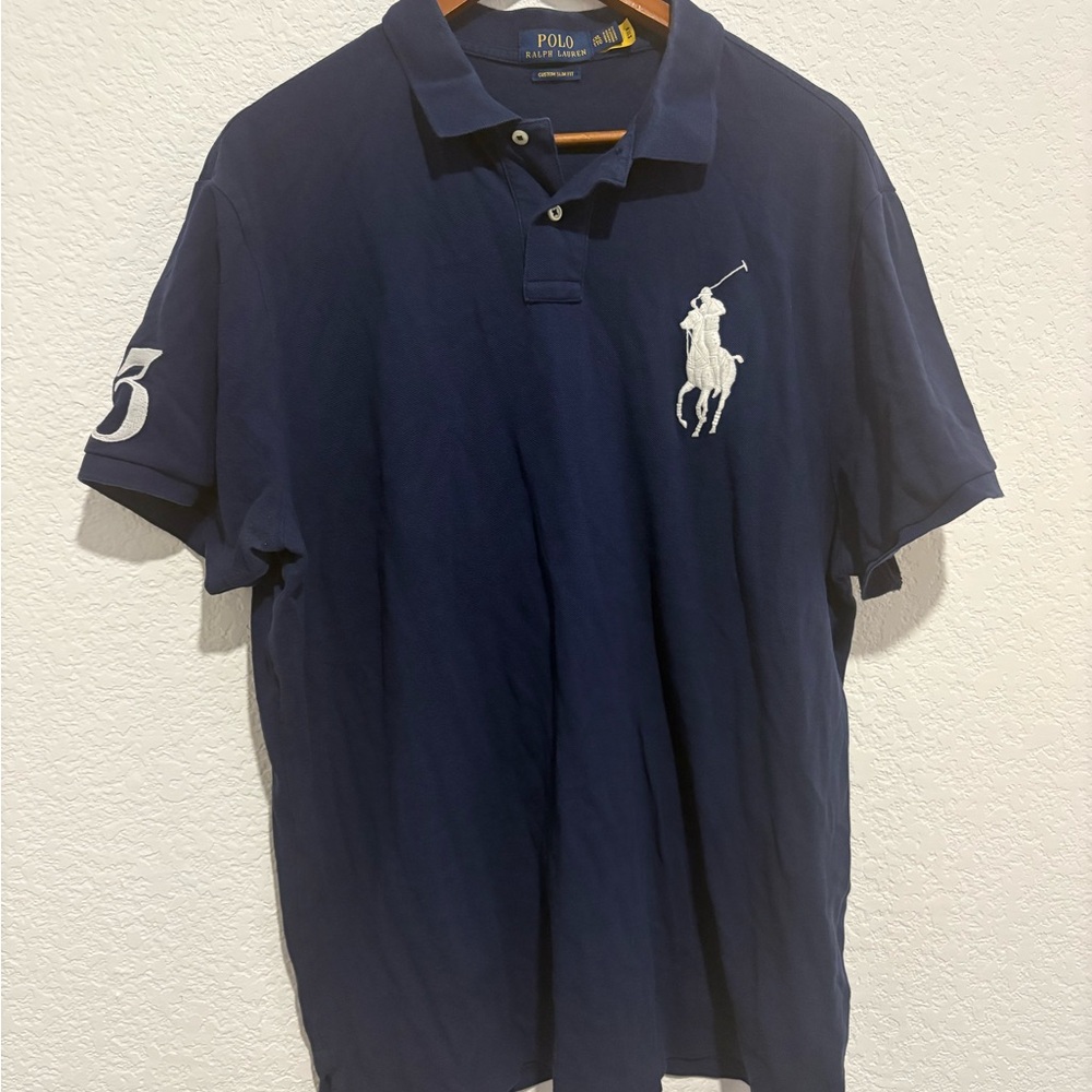 Polo by Ralph Lauren Men's Deep Blue Polo Shirt